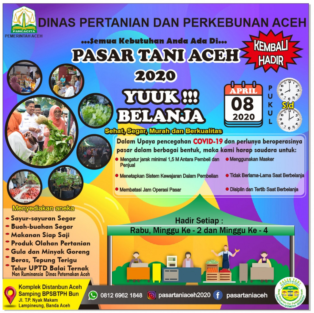 Dinas Pertanian Dan Perkebunan Aceh Agenda Pasar Tani Minggu Ke 4